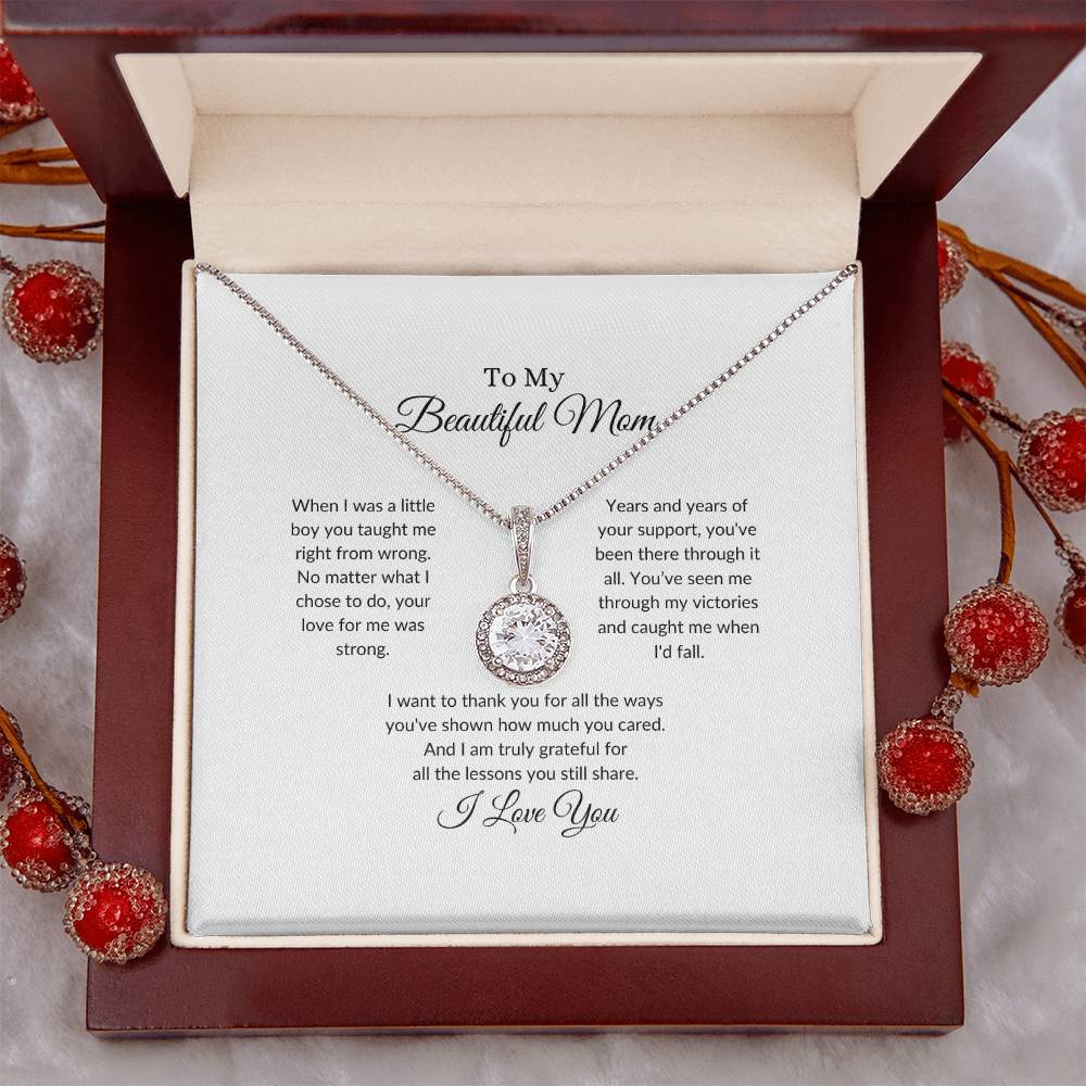To My Beautiful Mom | When I Was a Little Boy - Eternal Hope Necklace