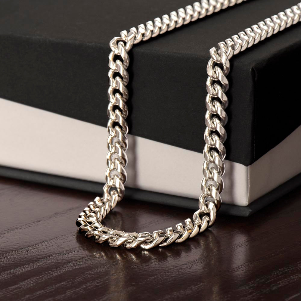To My Husband | When You Wear This Necklace - Cuban Link Chain