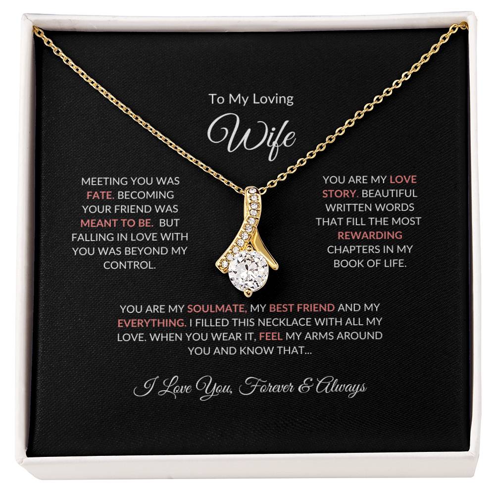 To My Loving Wife | Meeting You Was Fate - Alluring Beauty Necklace