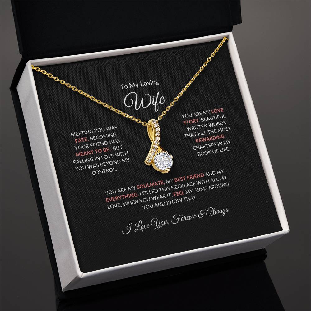 To My Loving Wife | Meeting You Was Fate - Alluring Beauty Necklace