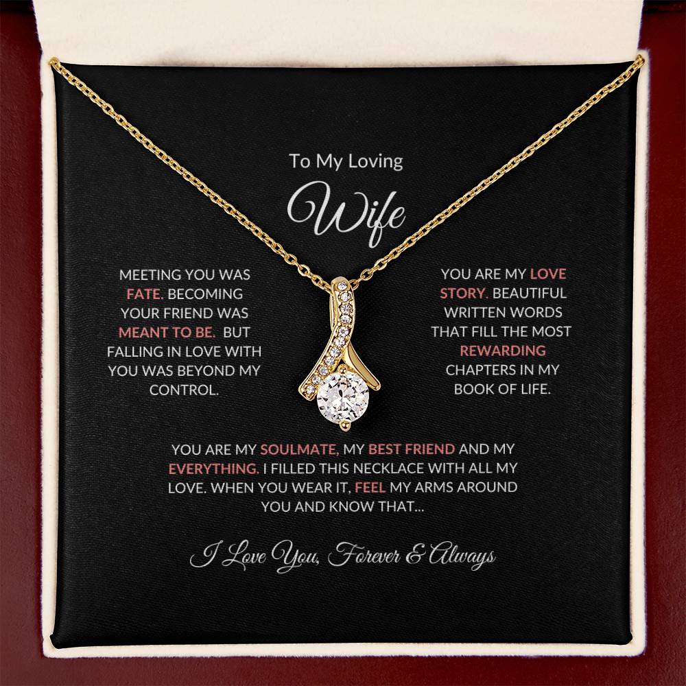 To My Loving Wife | Meeting You Was Fate - Alluring Beauty Necklace