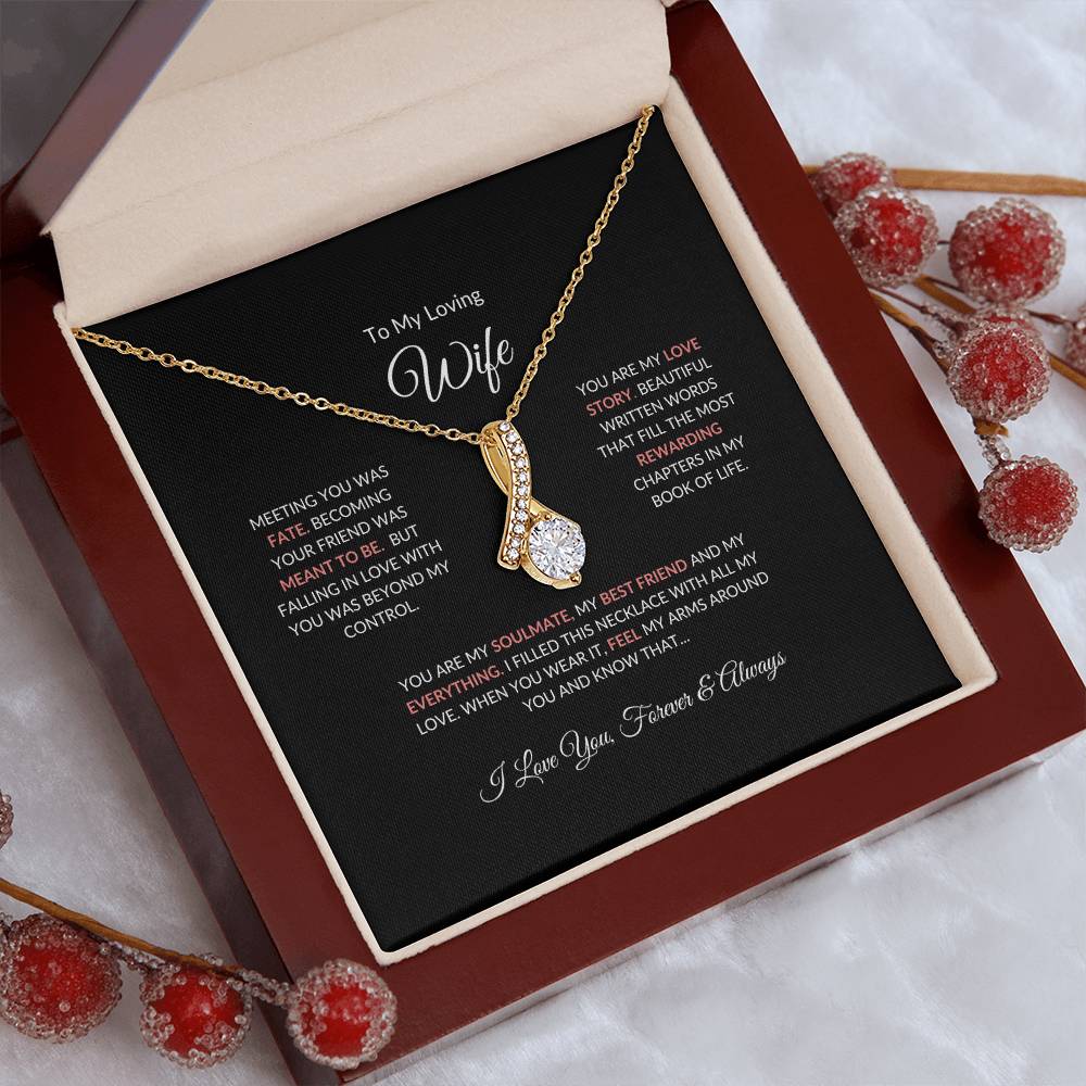To My Loving Wife | Meeting You Was Fate - Alluring Beauty Necklace