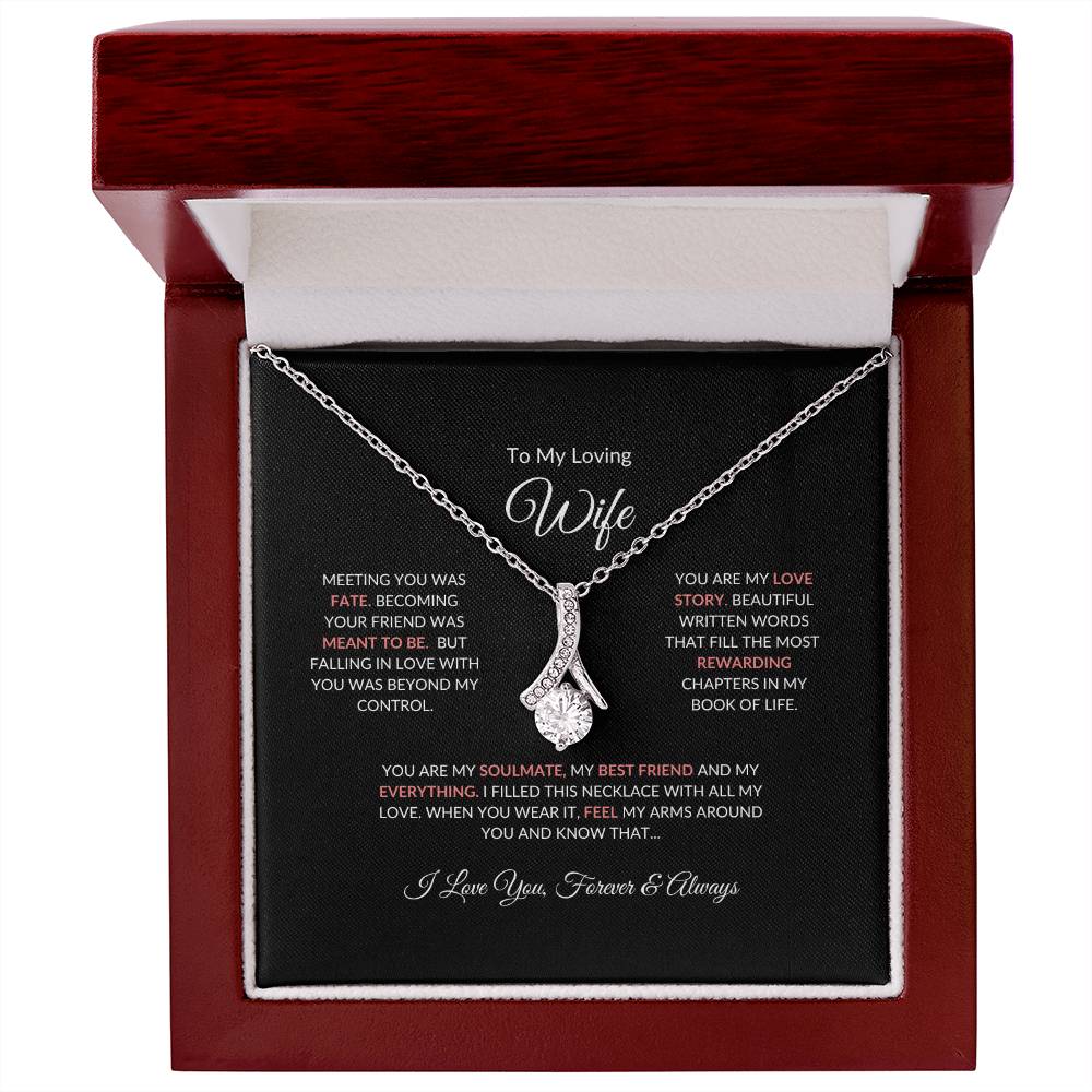 To My Loving Wife | Meeting You Was Fate - Alluring Beauty Necklace