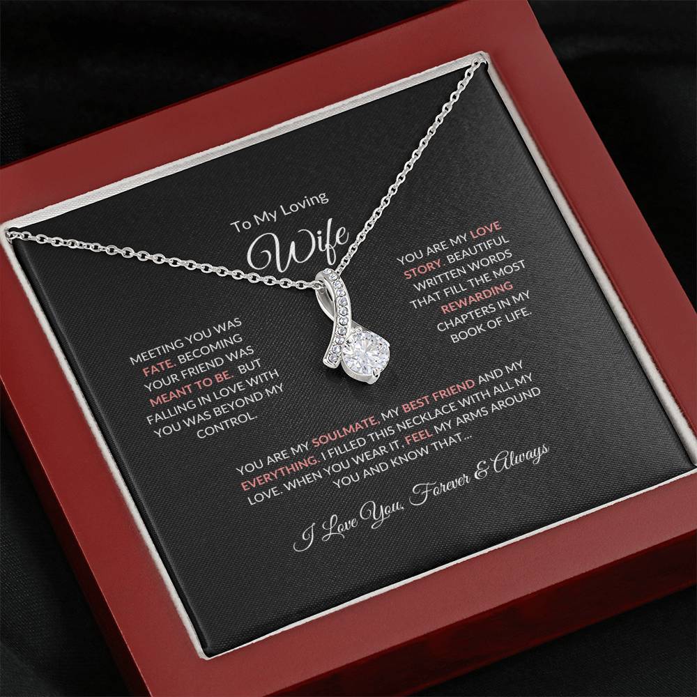 To My Loving Wife | Meeting You Was Fate - Alluring Beauty Necklace