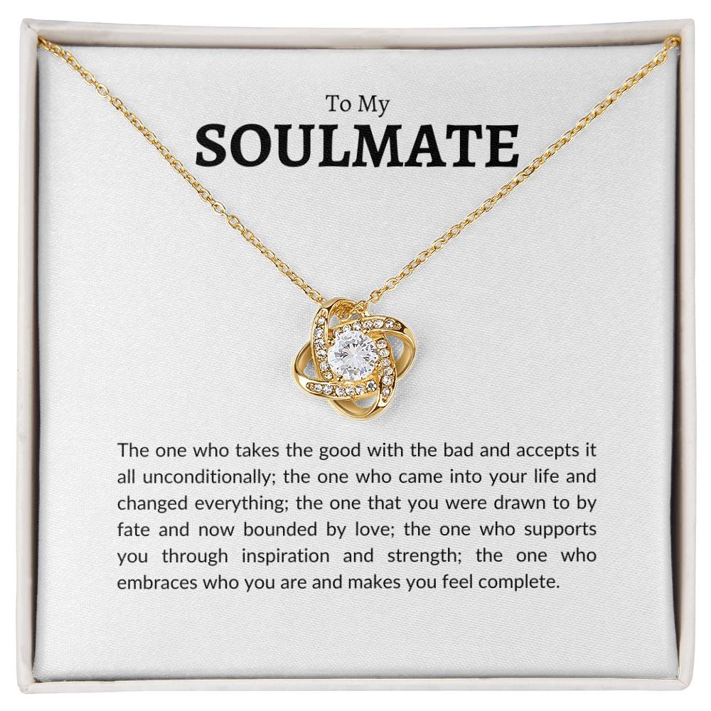 To My Soulmate | Love Knot Necklace
