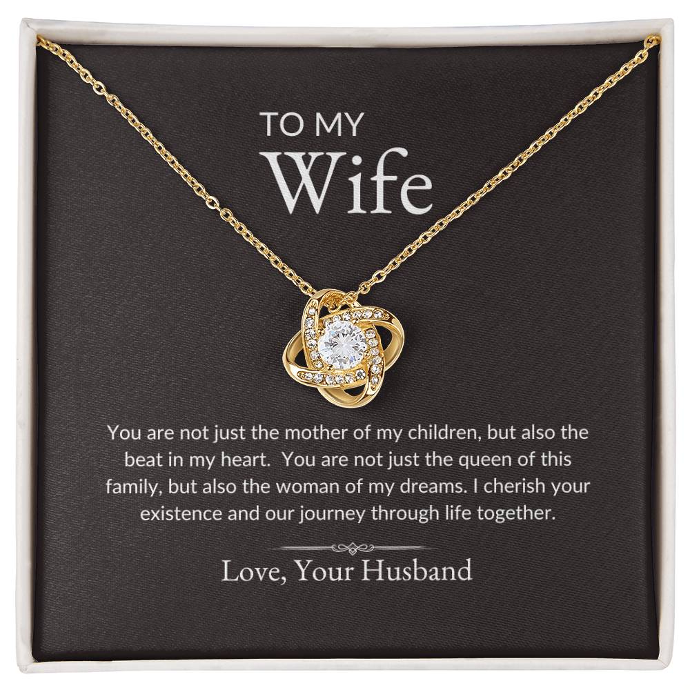To My Wife | Mother of My Children - Love Knot Necklace