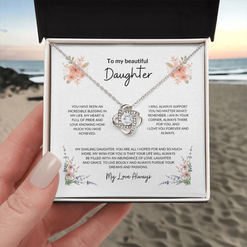 To My Daughter | You Have Been A Blessing - Love Knot Necklace