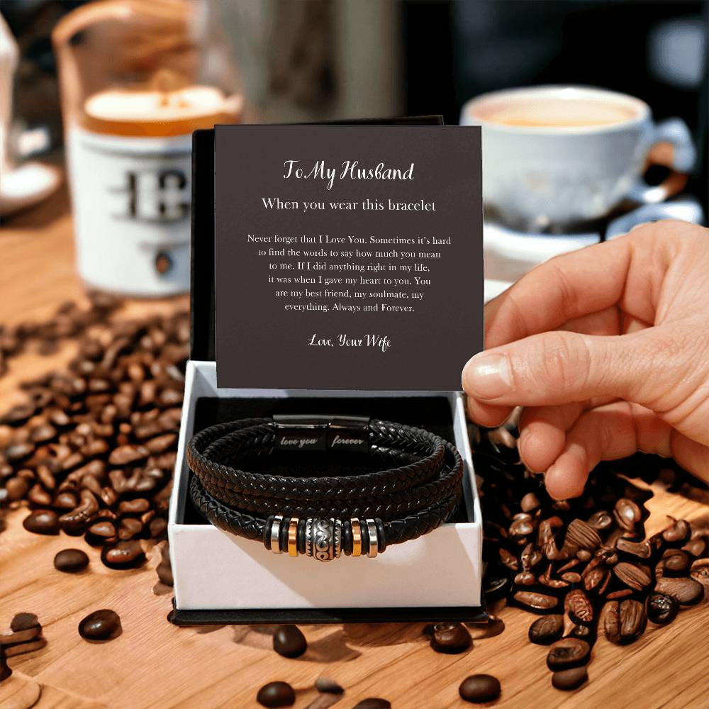 To My Husband | Never Forget That I Love You - Love You Forever Bracelet