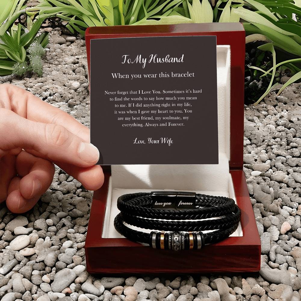 To My Husband | Never Forget That I Love You - Love You Forever Bracelet