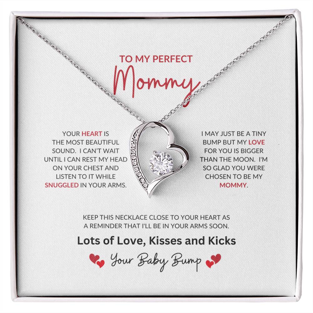 To My Perfect Mommy | Your Heart Is The Most Beautiful - Forever Love Necklace