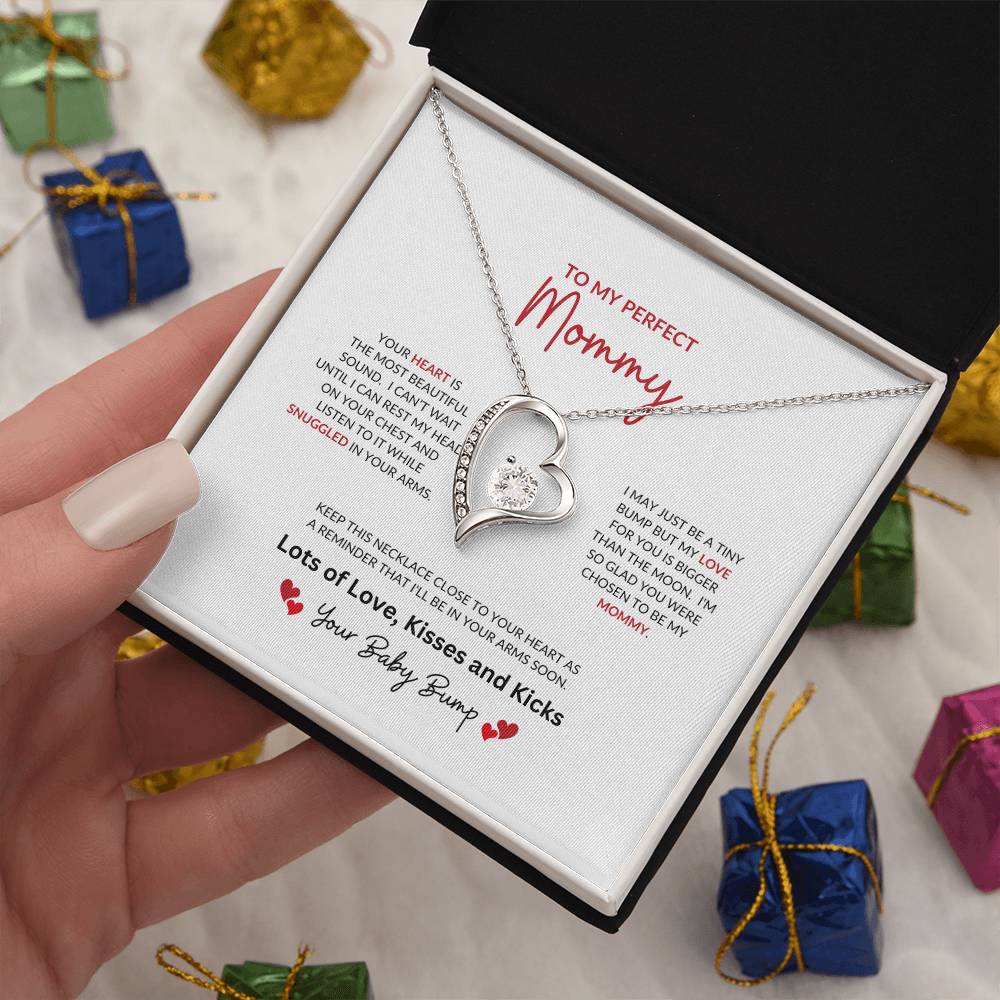 To My Perfect Mommy | Your Heart Is The Most Beautiful - Forever Love Necklace