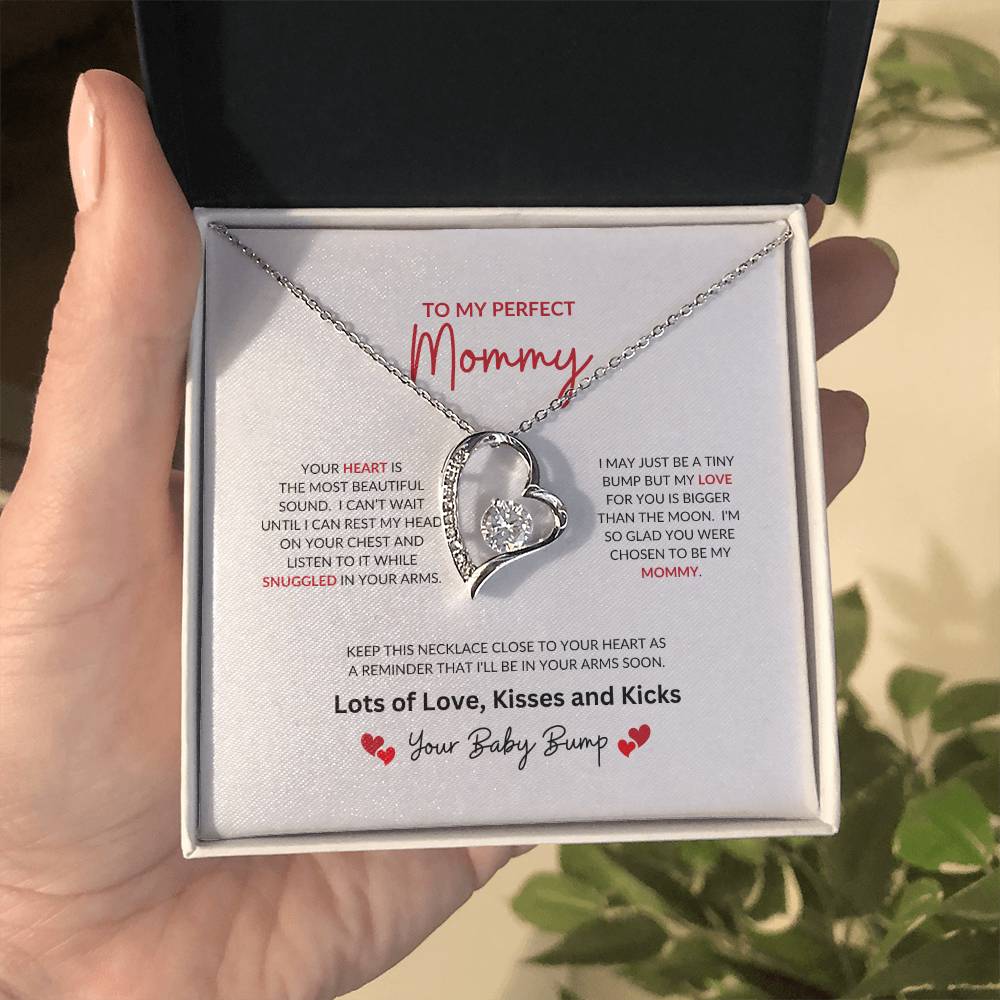 To My Perfect Mommy | Your Heart Is The Most Beautiful - Forever Love Necklace