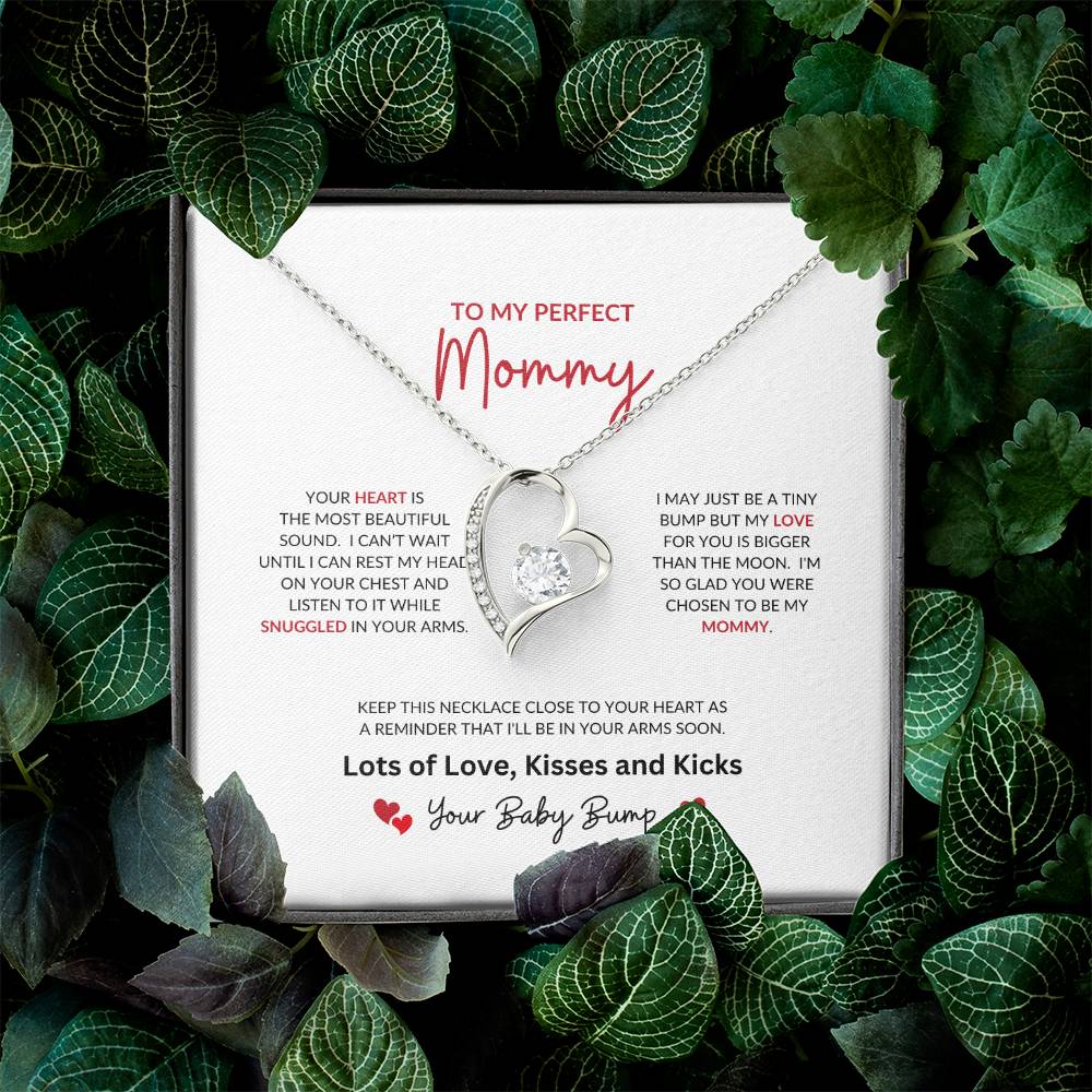 To My Perfect Mommy | Your Heart Is The Most Beautiful - Forever Love Necklace