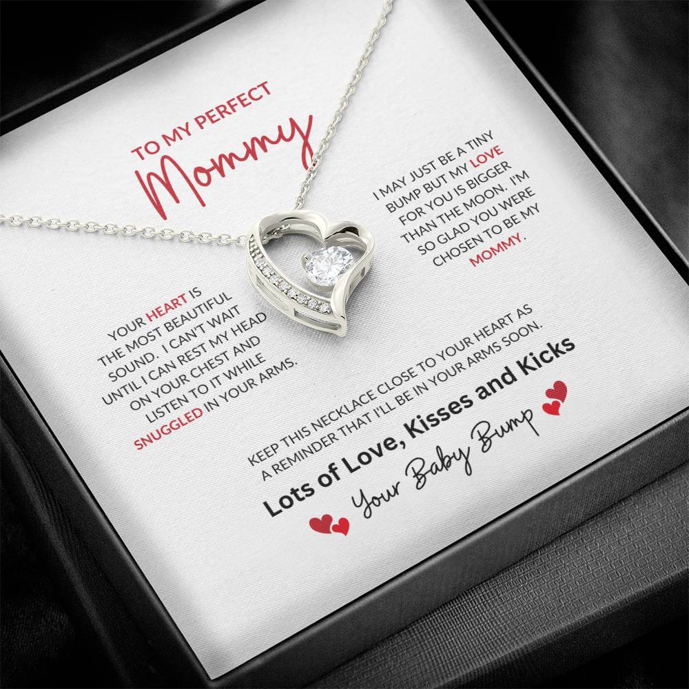 To My Perfect Mommy | Your Heart Is The Most Beautiful - Forever Love Necklace