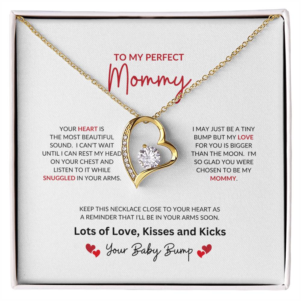 To My Perfect Mommy | Your Heart Is The Most Beautiful - Forever Love Necklace