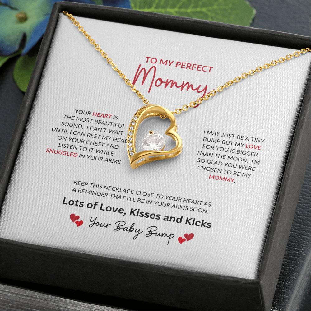 To My Perfect Mommy | Your Heart Is The Most Beautiful - Forever Love Necklace